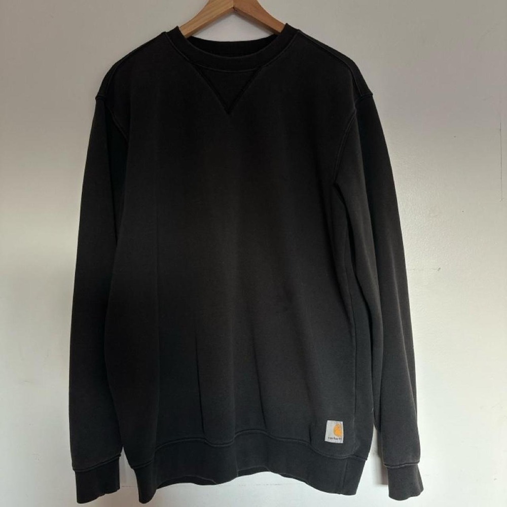 Carhartt Black Loose Fit Midweight Crewneck Sweatshirt Medium K124
